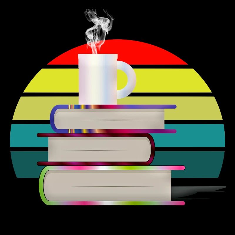 Books at sunset