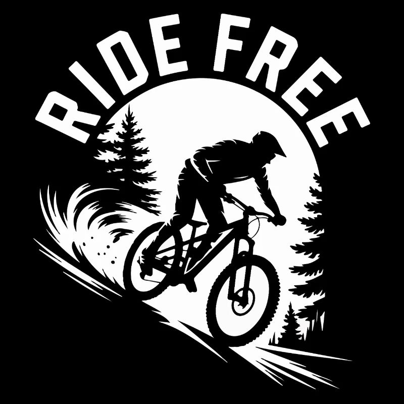 Ride Free Mountain Biking Tee