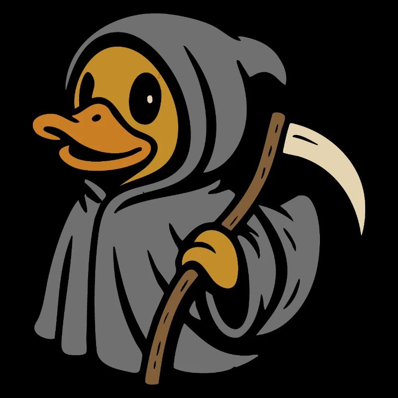 Grim Reaper Rubber Duck Motif