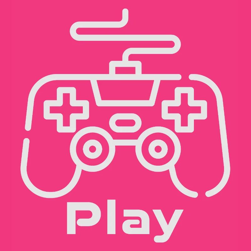 Retro Gaming Controller Illustration