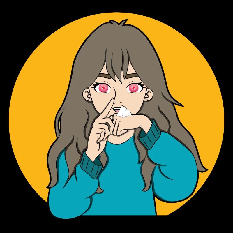 COCAINE SNIFFING ANIME GIRL