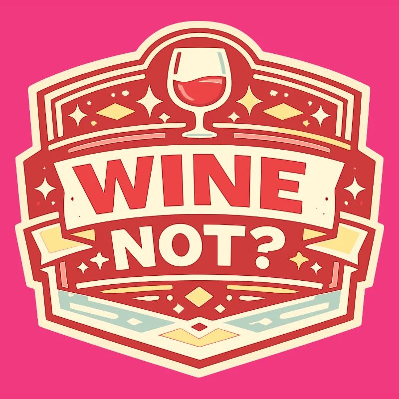 Ne pas de vin ? Conception vintage des insignes