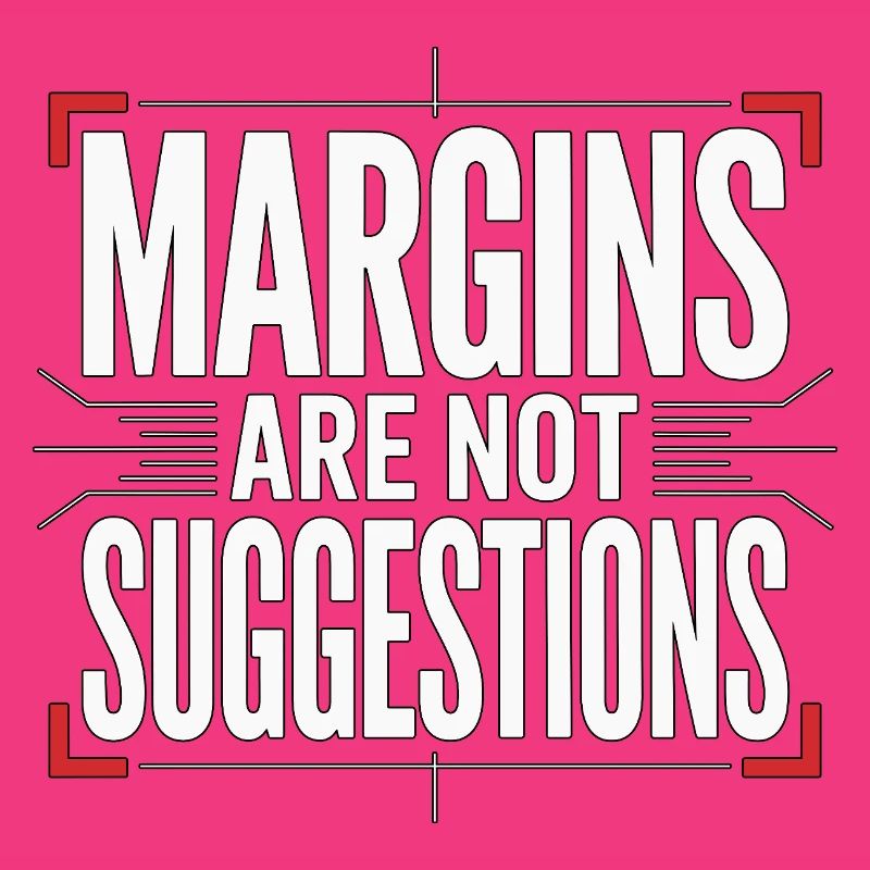 Les marges du designer d’impression sont des designers experts en impression