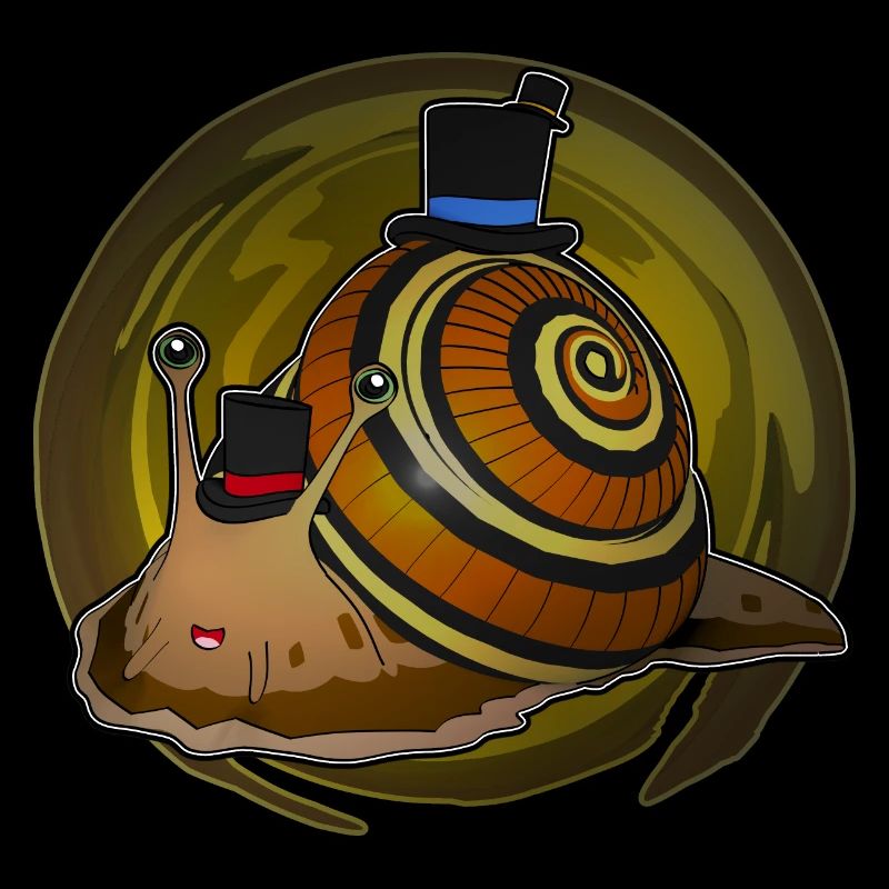 Schnecke mit Hut