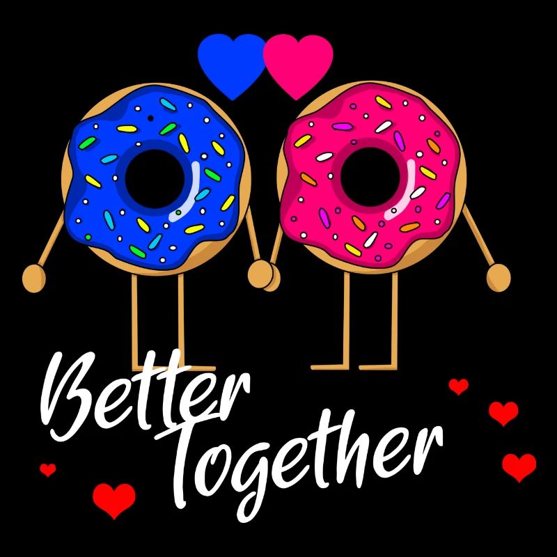Donut Liebe Partner Valentinstag - Better Together