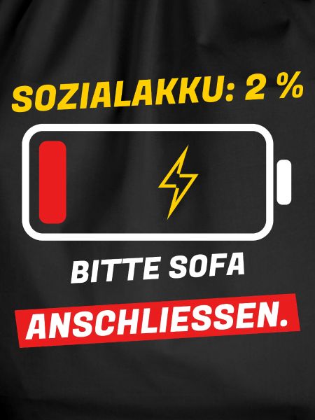 Sozialakku 2 % - bitte Sofa anschließen