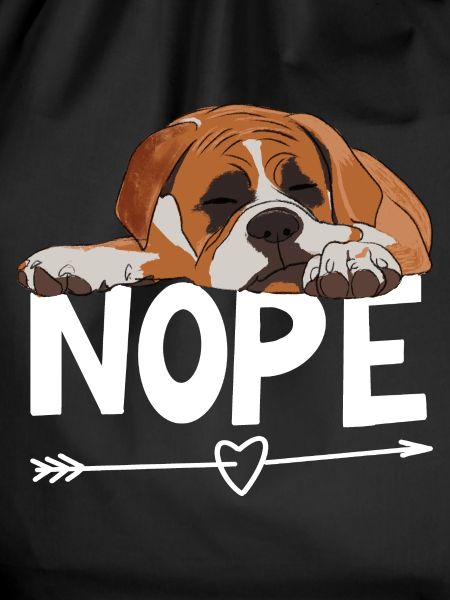 Boxer Dog Nope