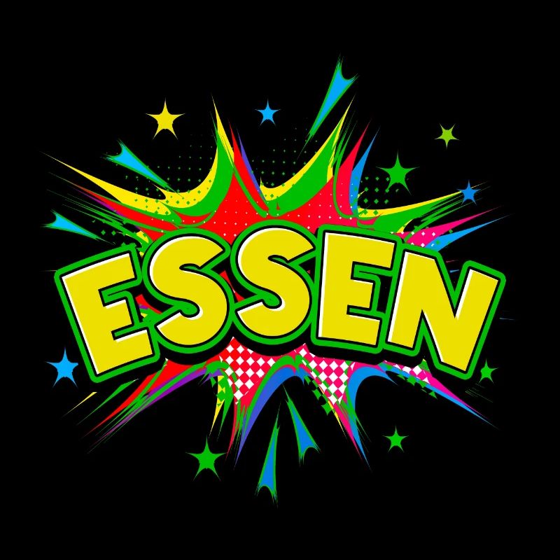 Essen Germany City Pop Art Comic Art