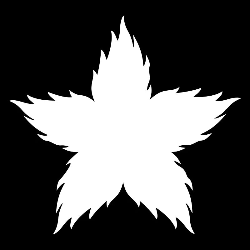 Burning Star Flame – Hot Fire Star Design