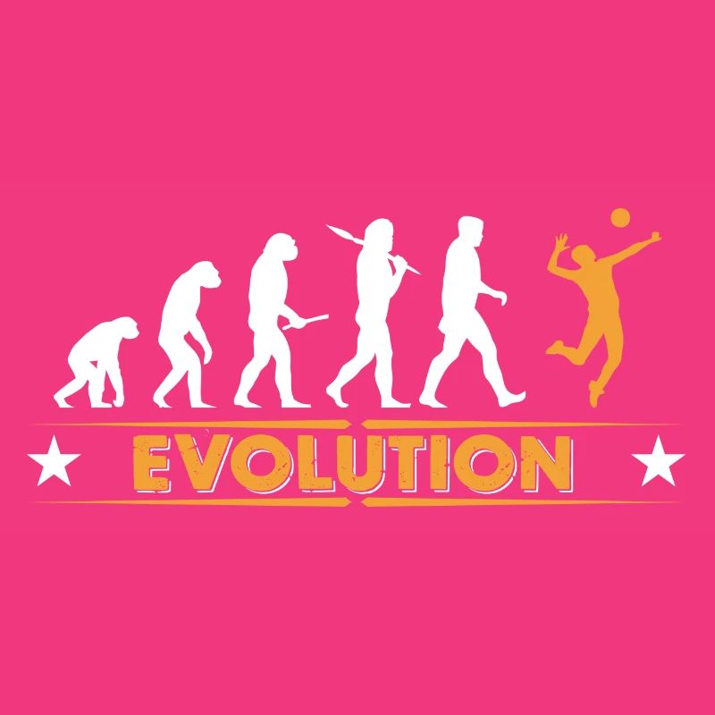 Volleyball Evolution - orange/weiss