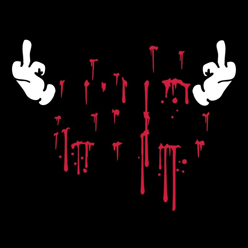 cool i hate people text graffiti spray drops blu