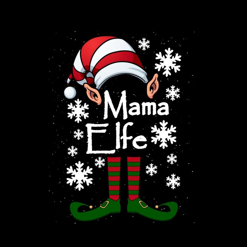Elfen Mama Mutter Elfe Weihnachten Ugly Christmas