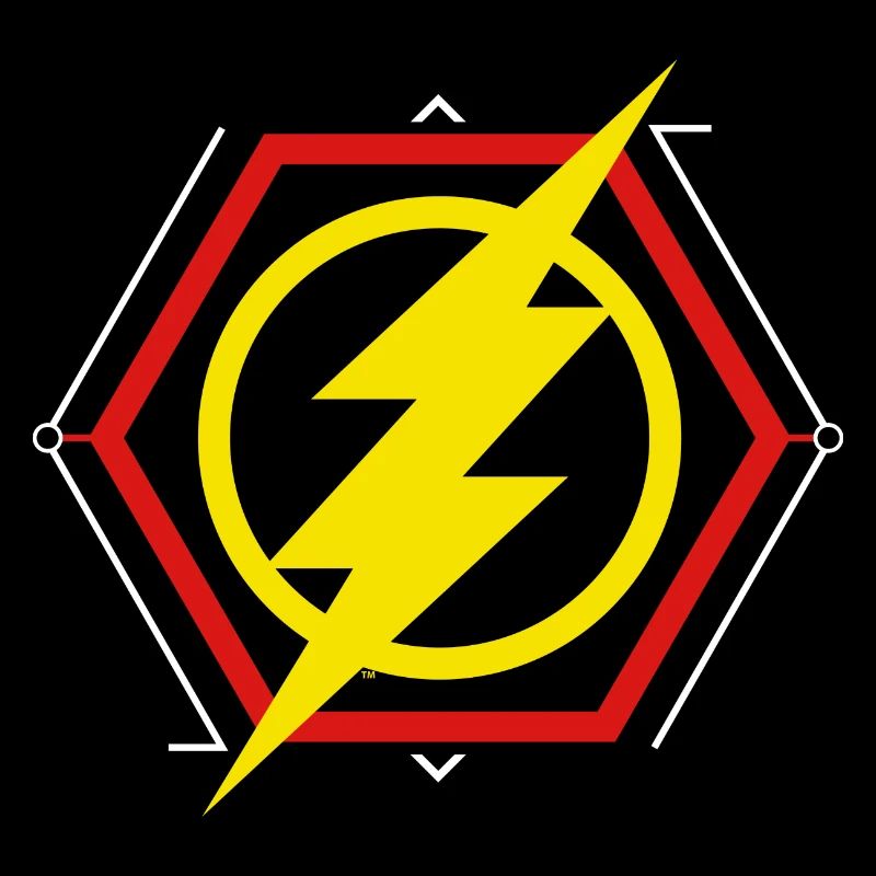 The Flash Éclair Jaune Symbole