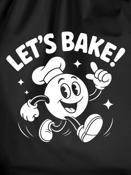 Lets Bake Cartoon Baking Mascot