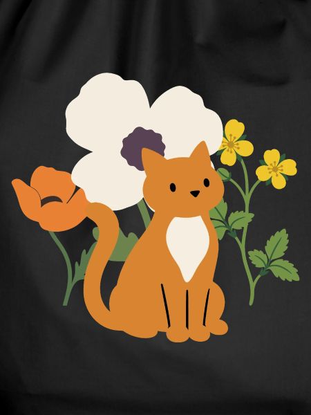 Mohn · Blumen · Katze · Geschenkidee