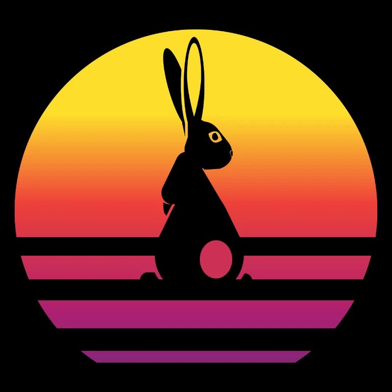 Rabbit Retro Style Vintage