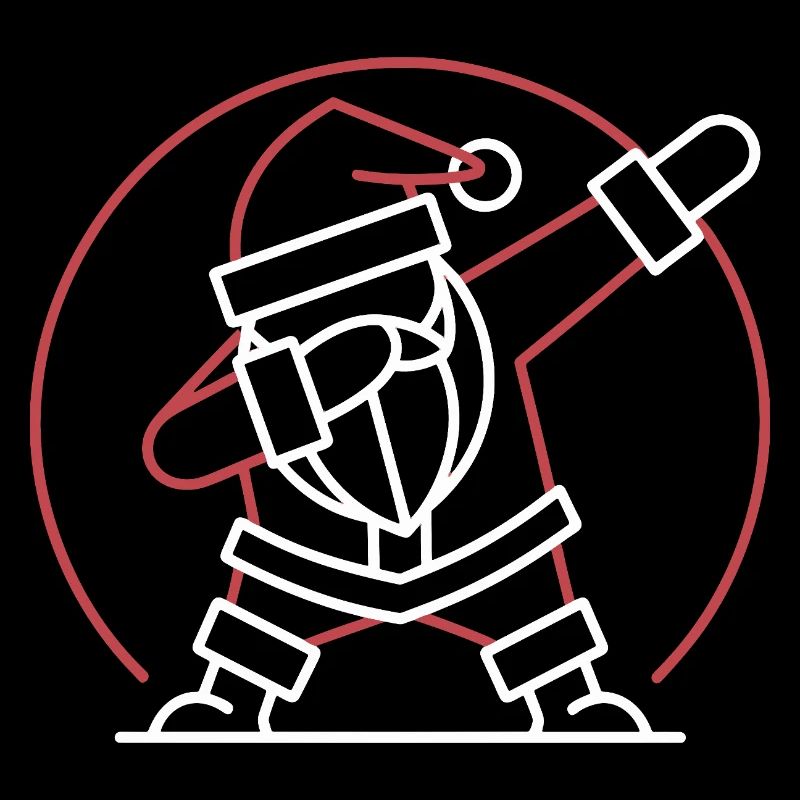  Weihnachtsmann Dab Pose Lustiger Santa Dabbing