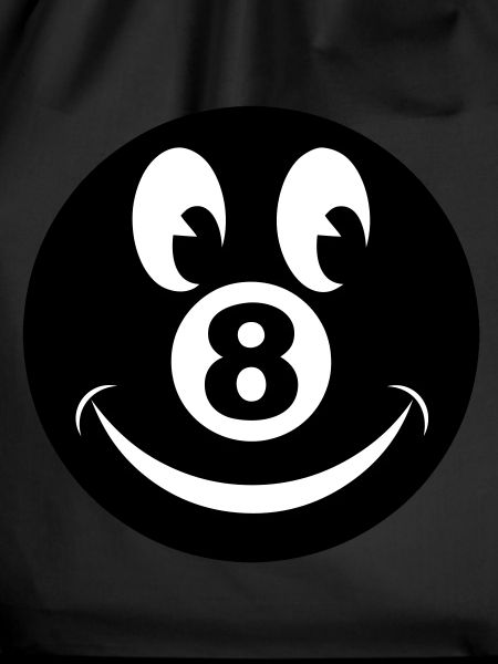 8 ball smiley vecto