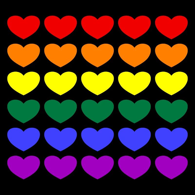 Rainbow Hearts