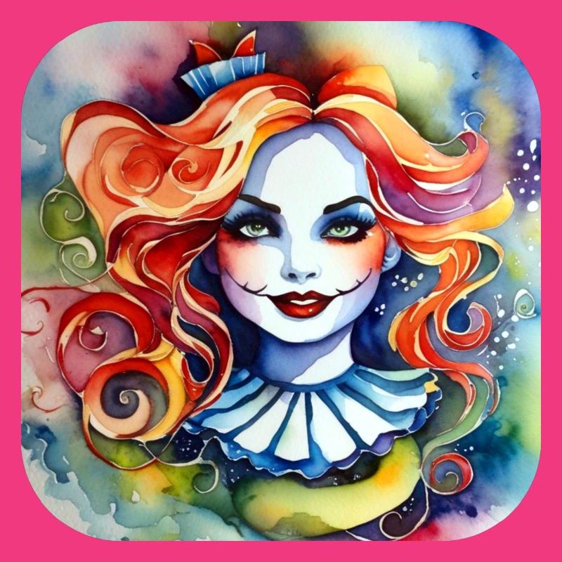 Cooles Harlequin Gothic Mädchen