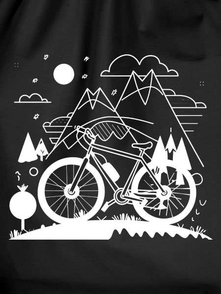 Mountain Biking Drawing