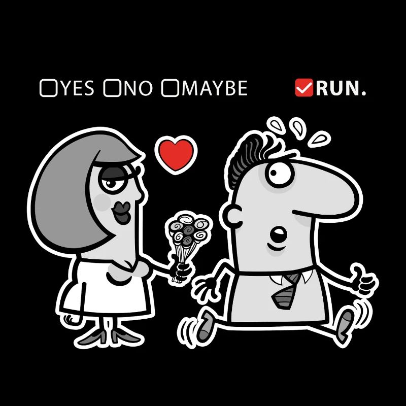 Love or Flight – Offbeat Humor (Dark Version)