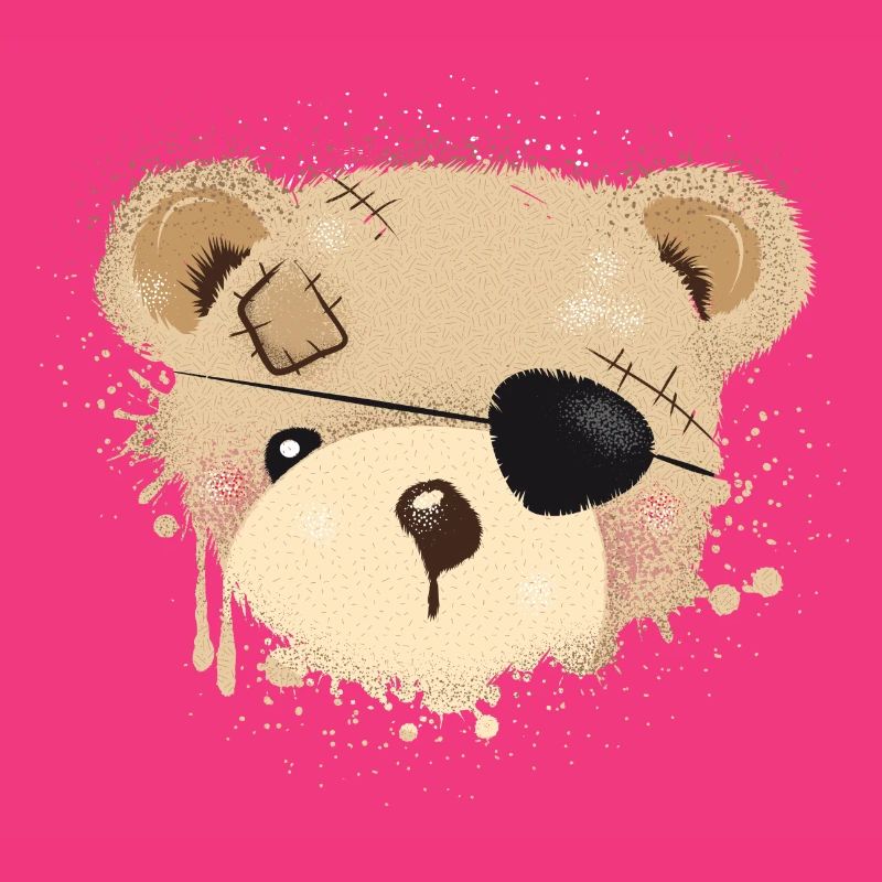 Nounours avec cache-œil