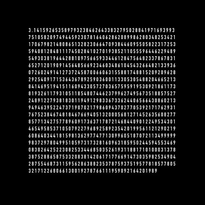 Zahl Pi 1000 Stellen Geek Geschenk Nerd