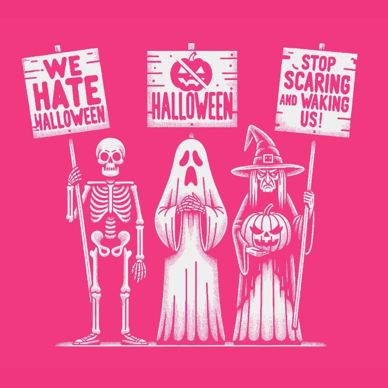 Conception de squelettes de protestation d’Halloween