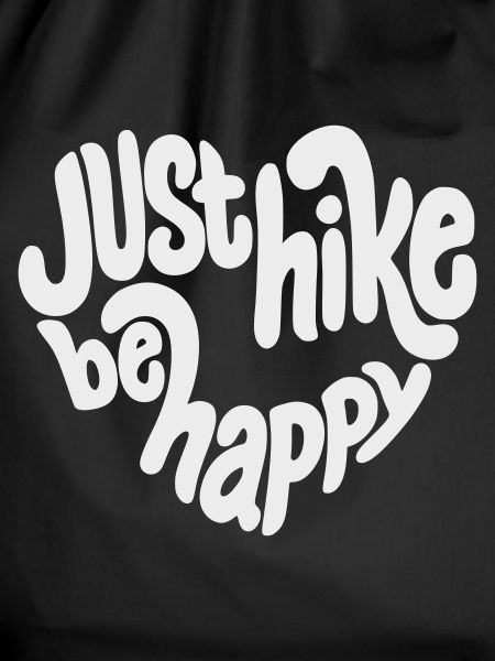 Just Hike Be Happy Lettering