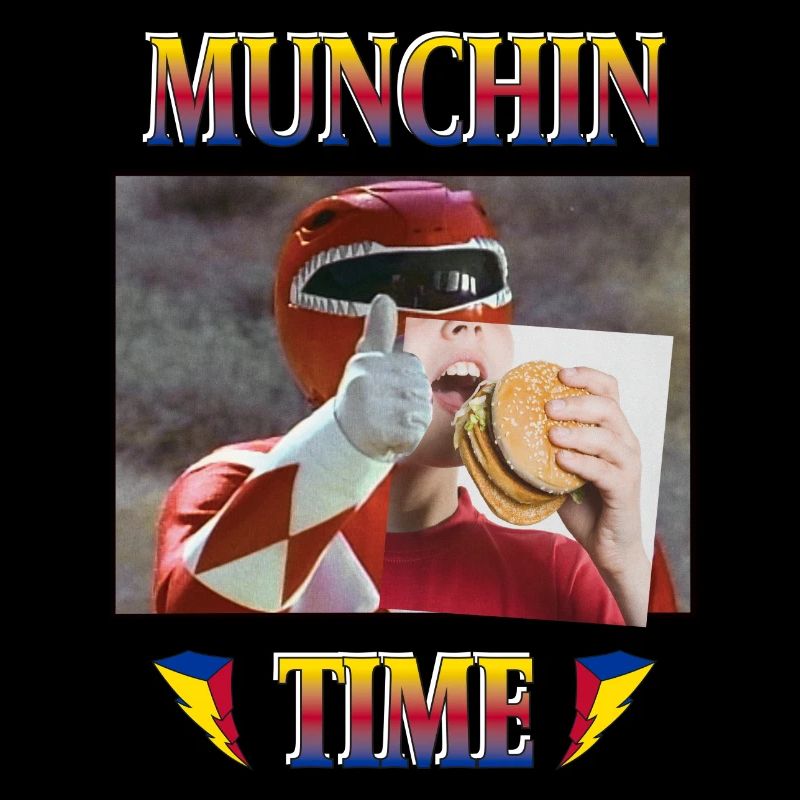 Power Rangers Munchin Time Burger Ranger Rouge