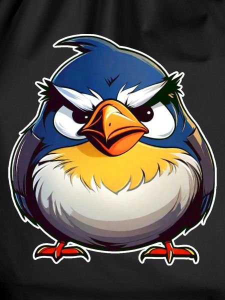 Little fierce fat bird