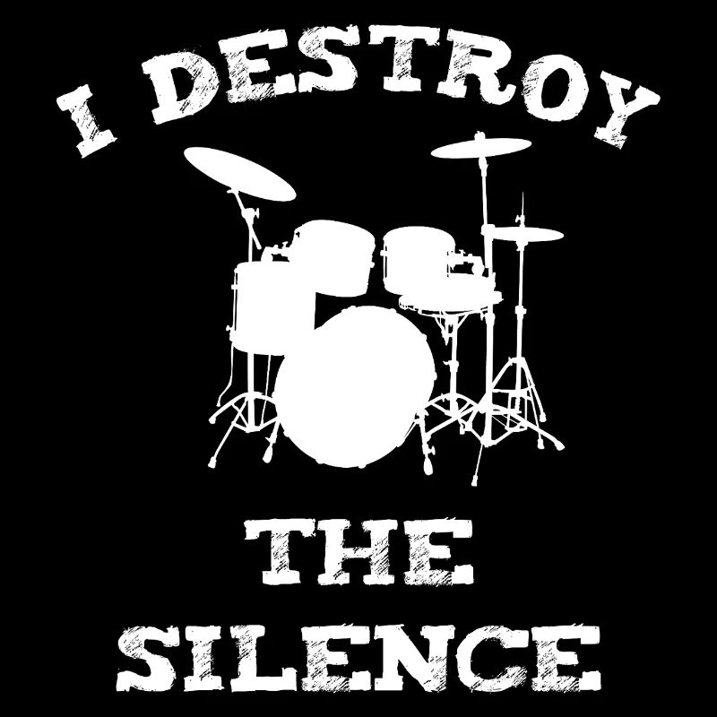 Un batteur rock avec une déclaration