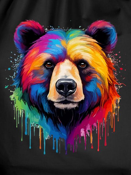 Bär in Regenbogenfarben