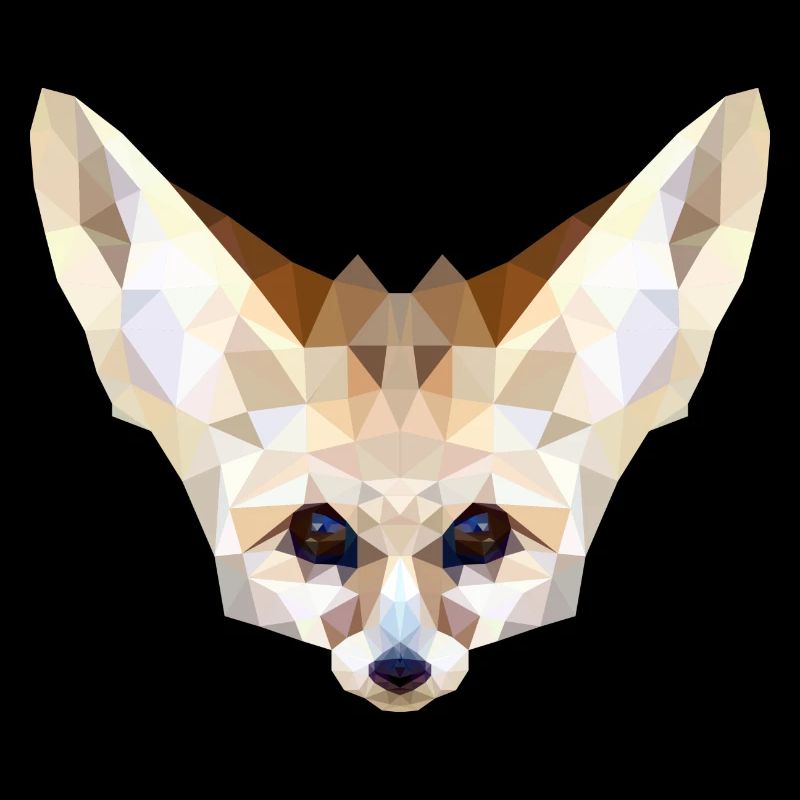 Fennec low poly