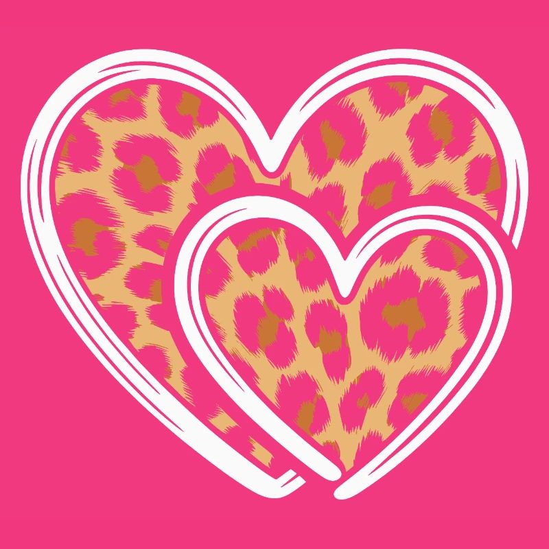 Herz mit Leopardmuster