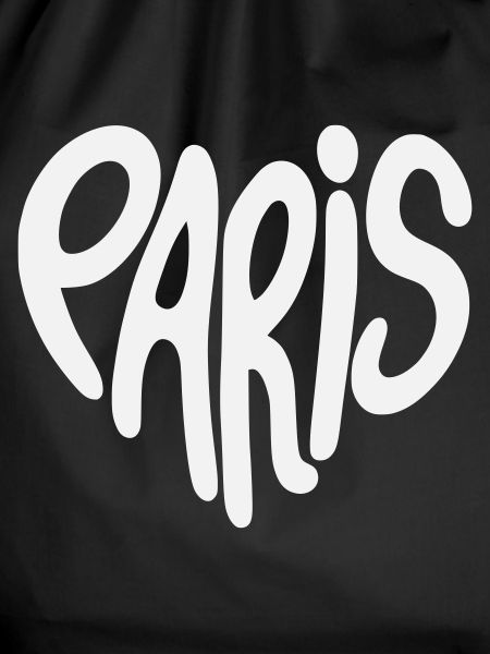 Paris Graffiti-Skript Logo herzförmig