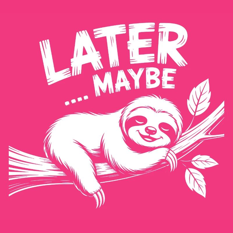 Sloth on a Branch – Later Maybe