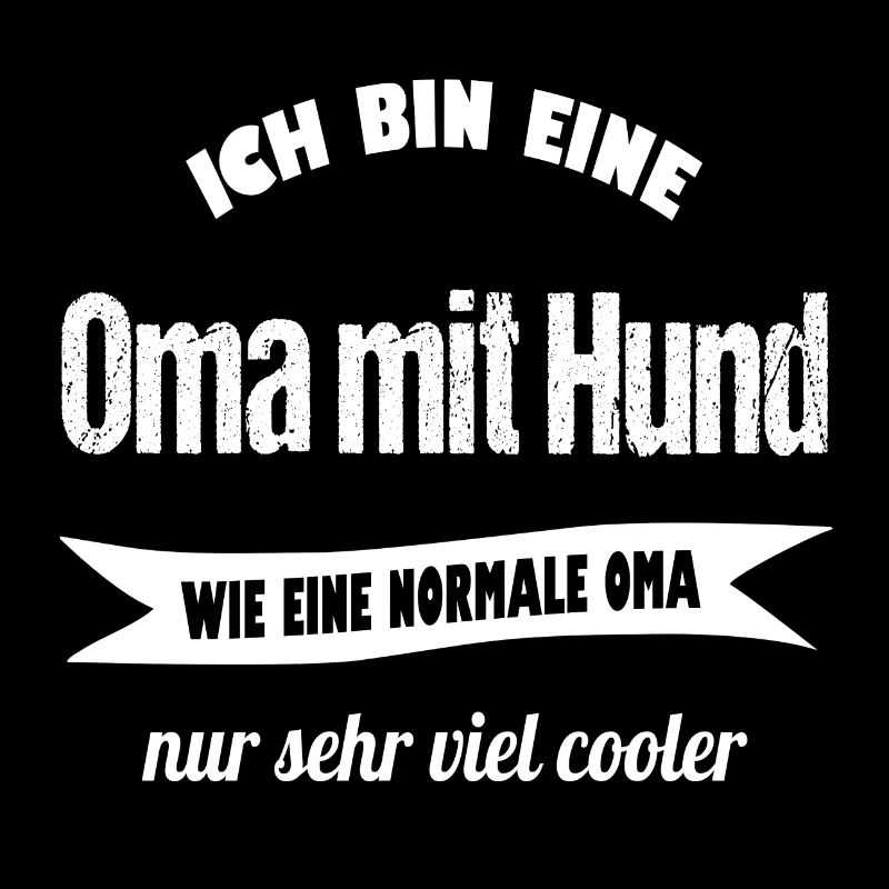 Oma mit Hund