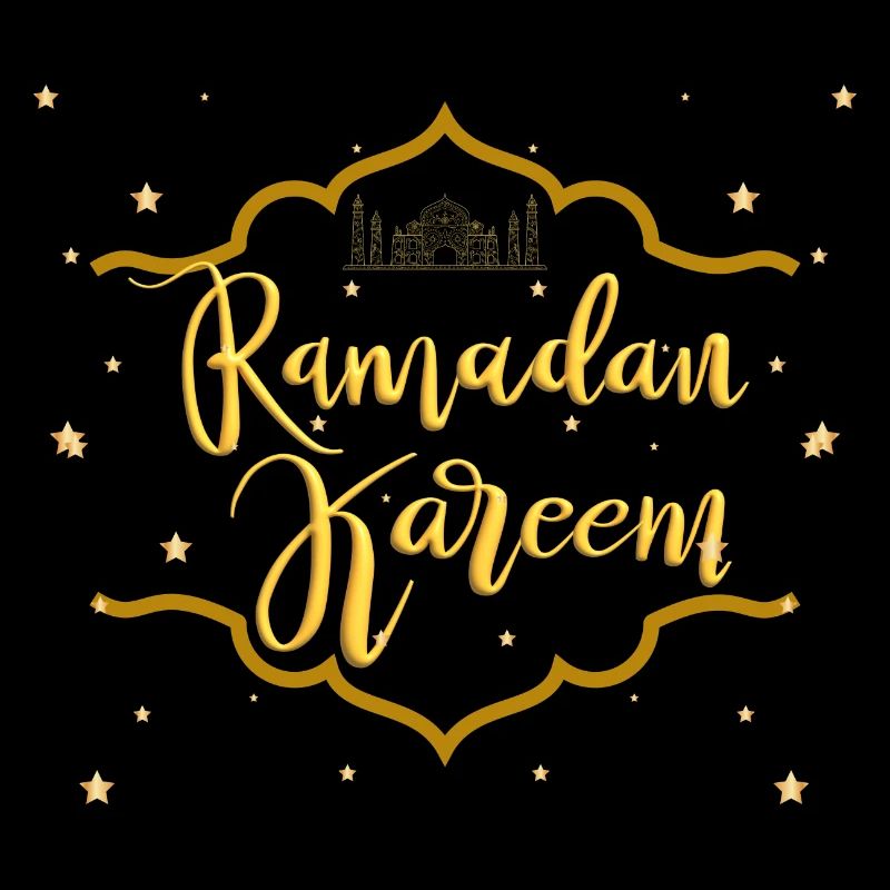 Ramadan Kareem Golden Stars