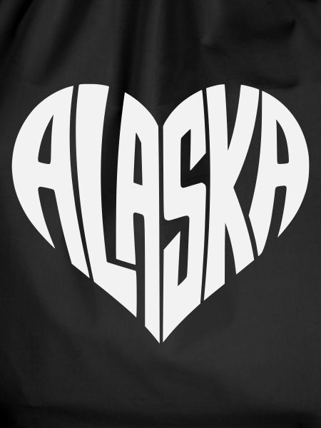 Alaska, USA Heart lettering angular