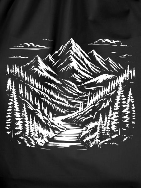 Mountain sketch landscape