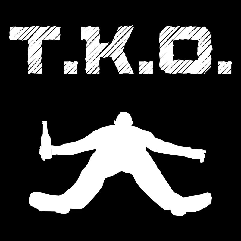T.K.O. Drunken Man Évanoui Blackout Coma Blanc