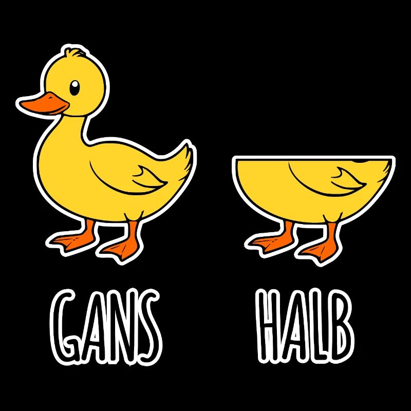Goose - Half - Whole Goose Half Goose Flat Joke HAHA