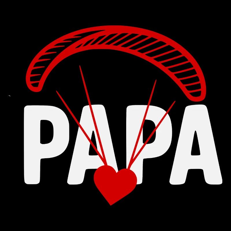 Papa Gleitschirm mit Herz