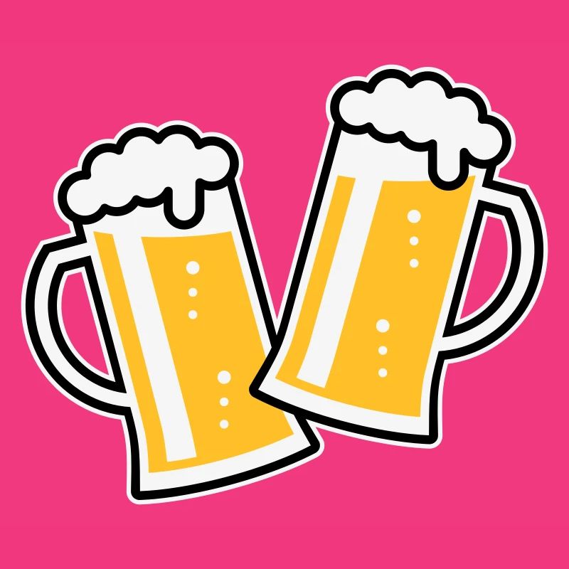 2 Maßkrüge Stoßen An (Bier / Bierseidel / 3C)
