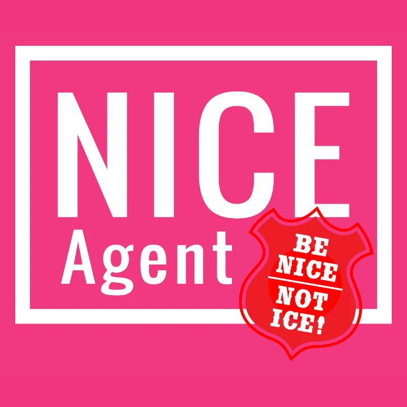 Logo d’agent NICE avec badge statement be nice