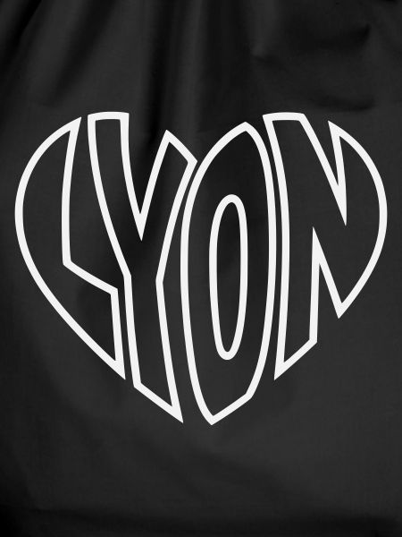 Lyon Heart Logo Line Art