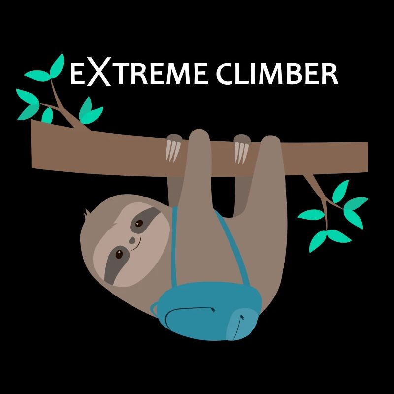 Faultier extreme climber Extrem Kletterer
