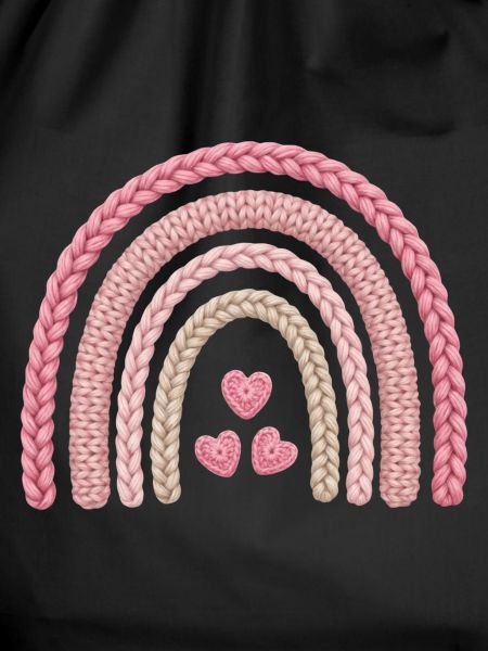 Regenbogen Rosa Strickmuster